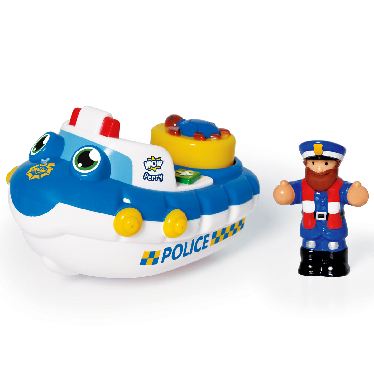 WOW Toys Police Boat Perry (Bath Toy)