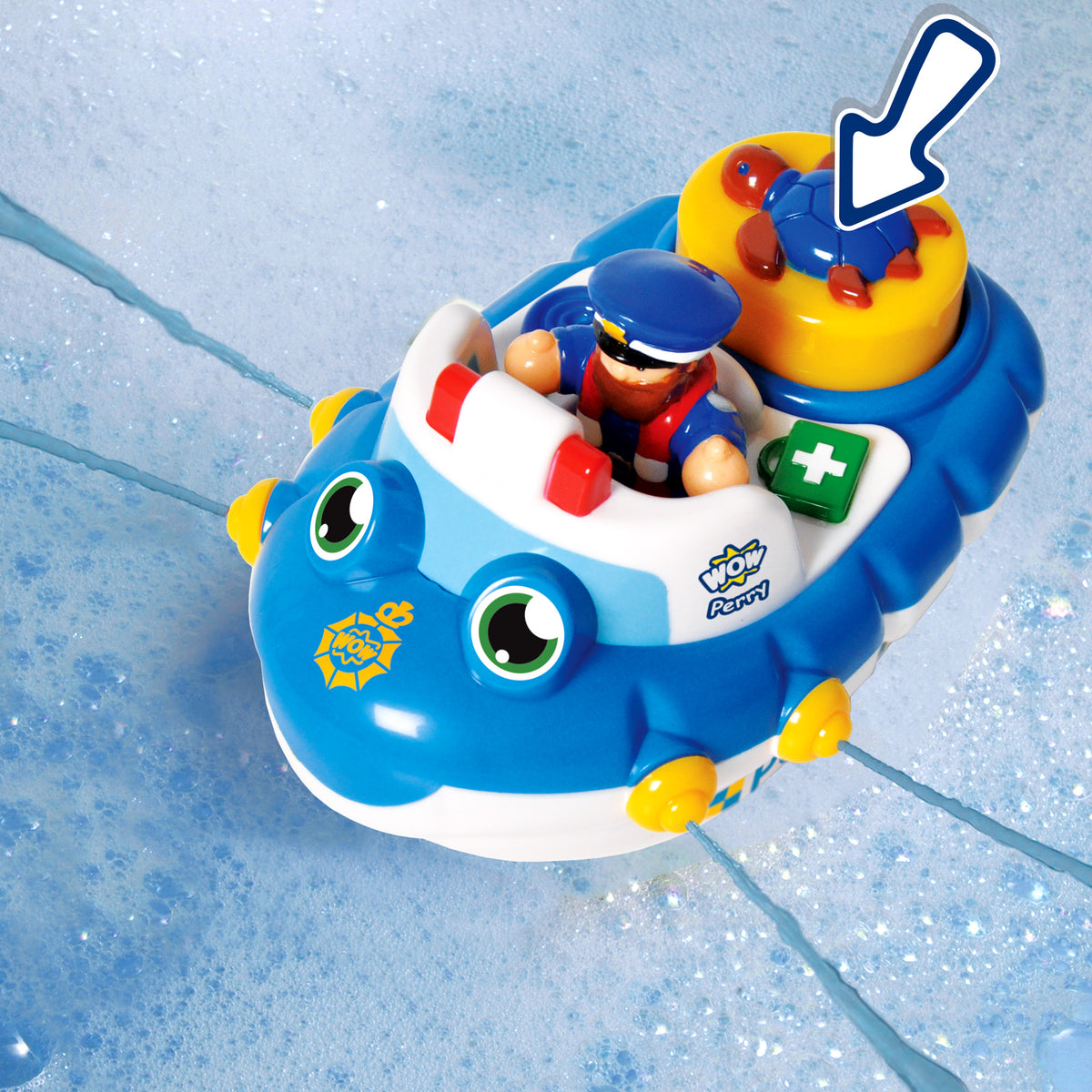 WOW Toys Police Boat Perry (Bath Toy)