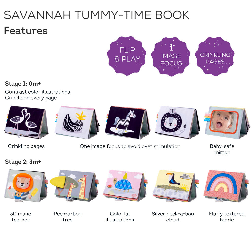 Taf Toys Savannah Tummy-Time Book