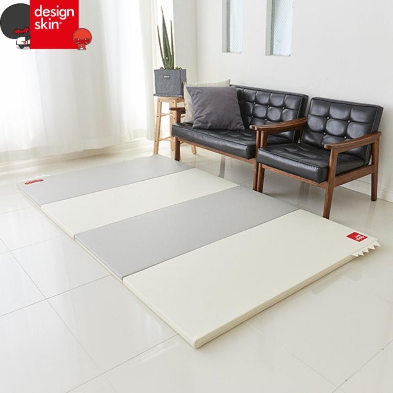 Designskin Dual Chic Candy Mat - Gray White 240 (135x240x4cm)