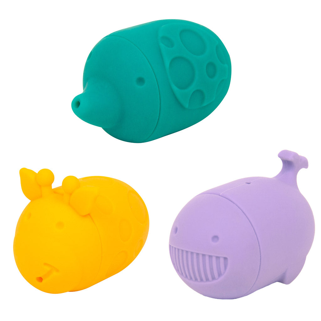 Marcus &amp; Marcus Silicone Bath Toys Character Squirt
