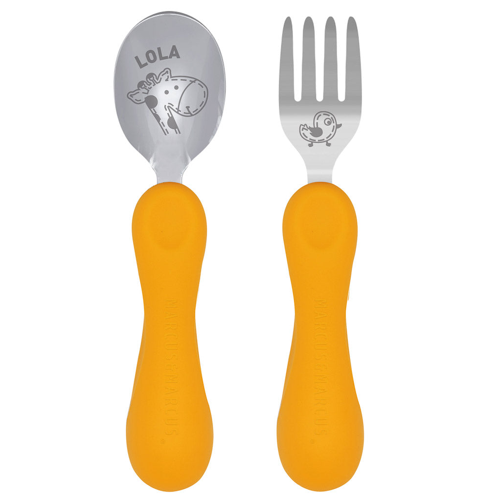 Marcus &amp; Marcus Easy Grip Spoon &amp; Fork Set