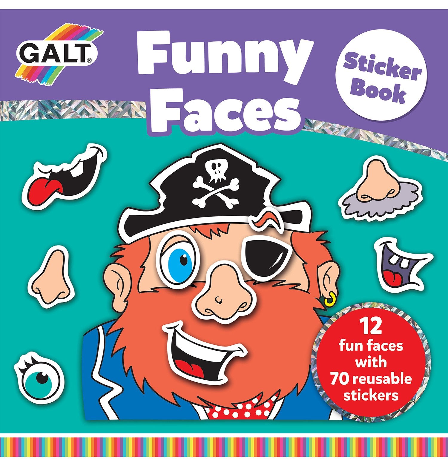 Funny Faces Sticker Book - Galt