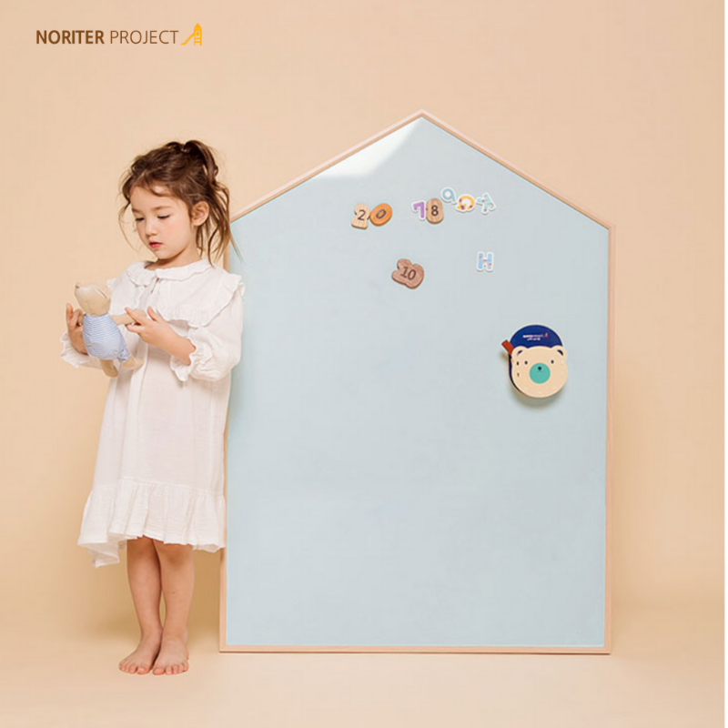 Noriterboard - Lillie Hus Board One Tone in Natural Wood (M size) - Blue