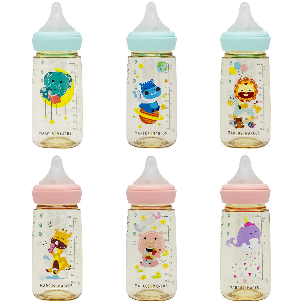 Marcus & Marcus PPSU Transition Feeding Bottle (300ml)