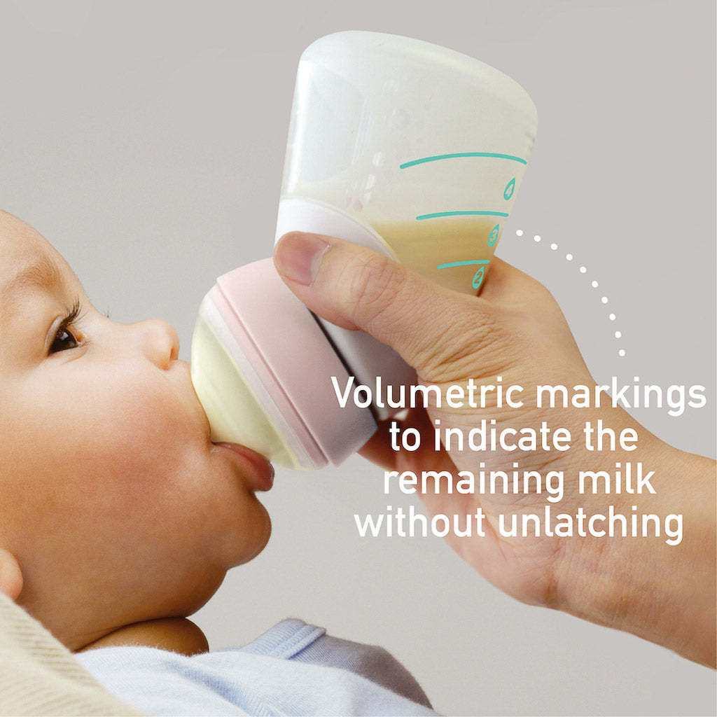 Marcus &amp; Marcus Silicone Angled Feeding Bottle &amp; Spoon