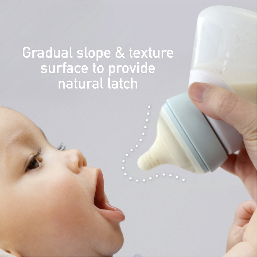 Marcus &amp; Marcus Silicone Angled Feeding Bottle &amp; Spoon